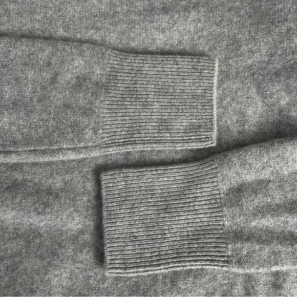 Vince Boiled Cashmere Funnel Neck Pullover Sweater Gray Size Medium - Picture 9 of 11